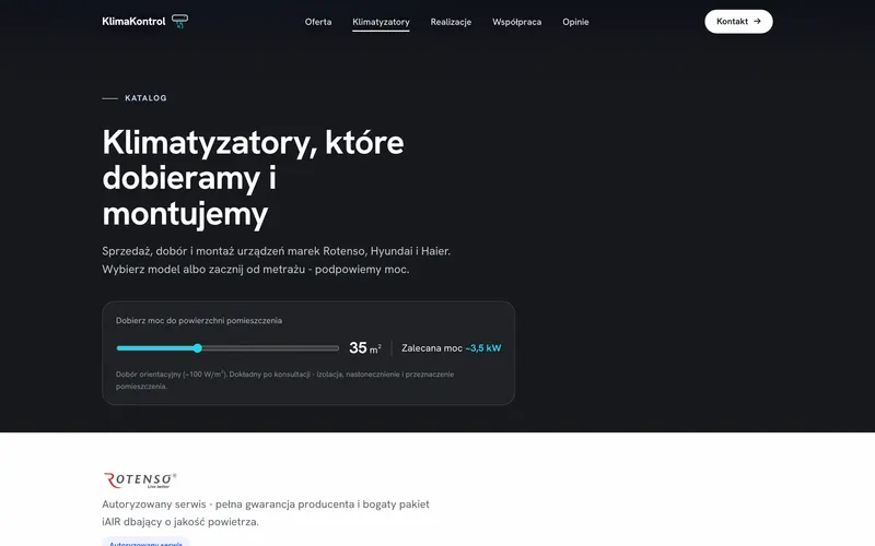 KlimaKontrol, Produkty