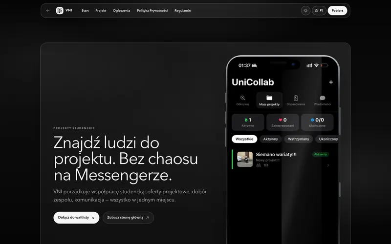 VNI, Funkcje: Projekty